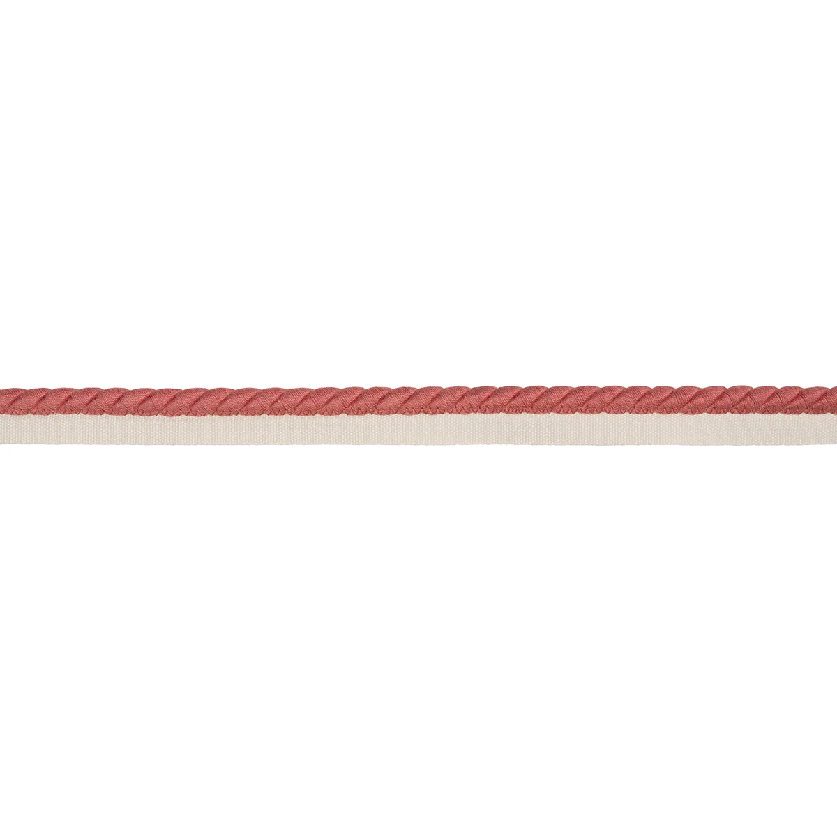 Schumacher Henley Cotton Cord trim in Coral (86514)