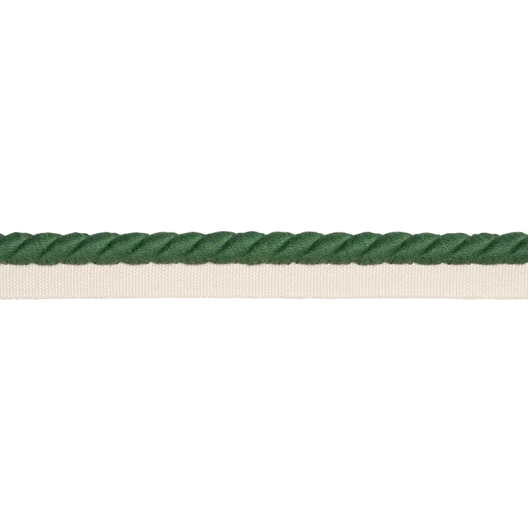 Schumacher Henley Cotton Cord trim in Emerald (86517)