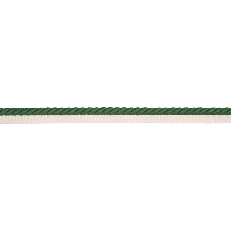 Schumacher Henley Cotton Cord trim in Emerald (86517)