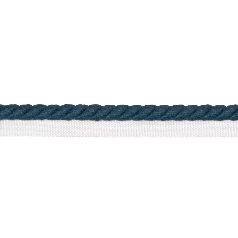 Schumacher Henley Cotton Cord trim in Peacock (86513)