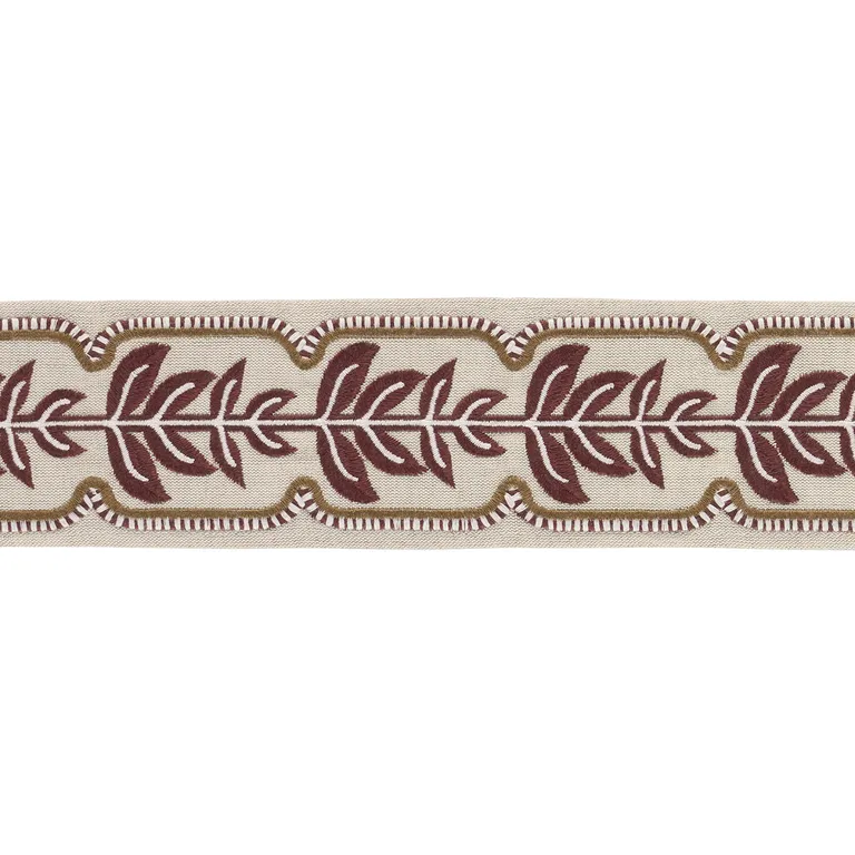 Schumacher High Line Tape trim in Merlot (86911)