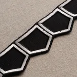 81752 | Honeycomb Trim - Black Schumacher Honeycomb Trim in Black (81752)