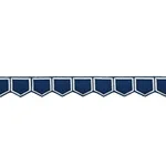 81751 | Honeycomb Trim - Blue Schumacher Honeycomb Trim in Blue (81751)
