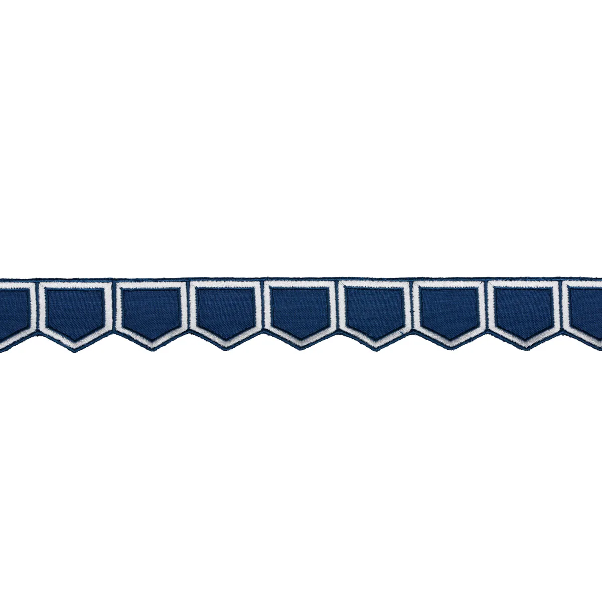 Schumacher Honeycomb Trim in Blue (81751)
