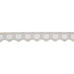 81750 | Honeycomb Trim - Ivory Schumacher Honeycomb Trim in Ivory (81750)