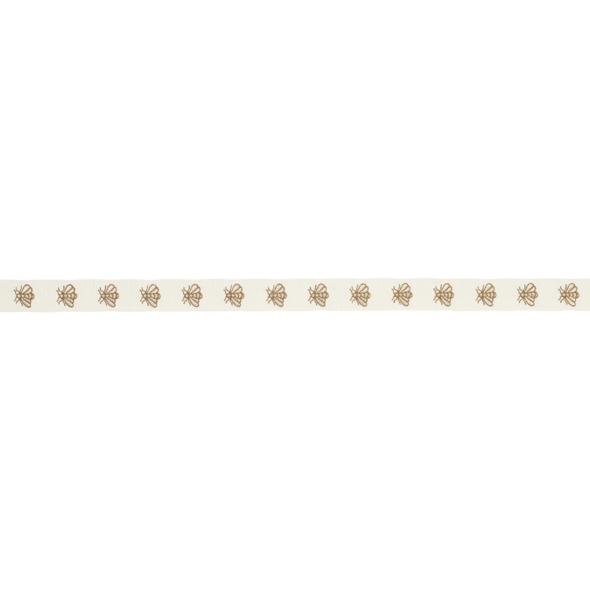 Schumacher Hubert'S Bees Tape trim in Ivory & Gold (83532)