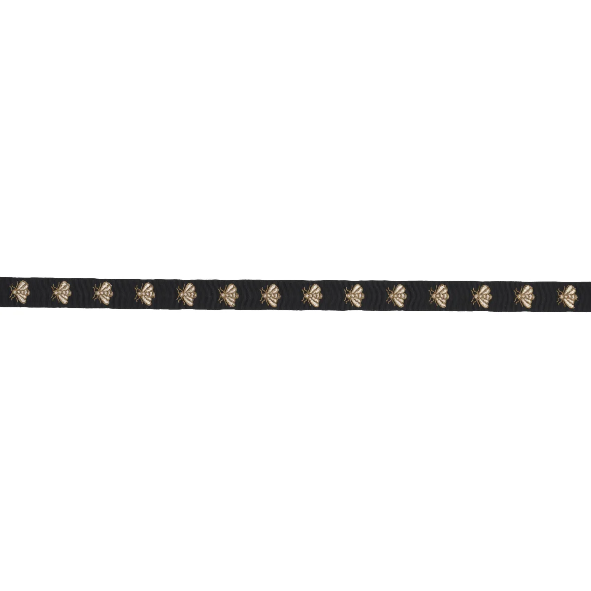 Schumacher Hubert'S Bees Tape trim in Noir & Gold (83531)