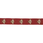 83530 | Hubert'S Bees Tape - Rouge & Gold Schumacher Hubert'S Bees Tape trim in Rouge & Gold (83530)