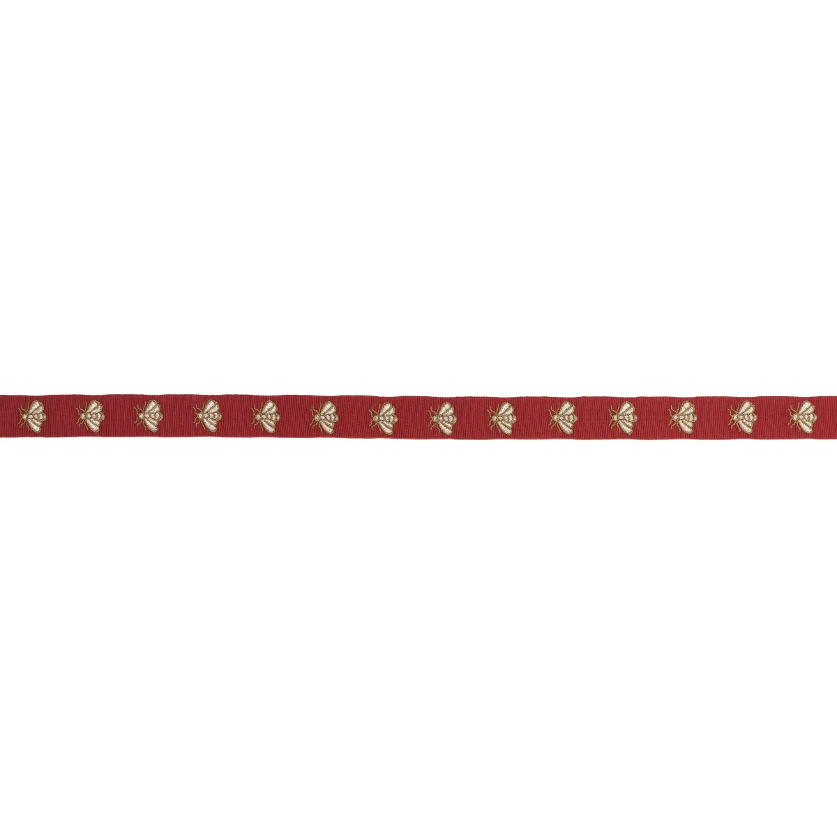 Schumacher Hubert'S Bees Tape trim in Rouge & Gold (83530)