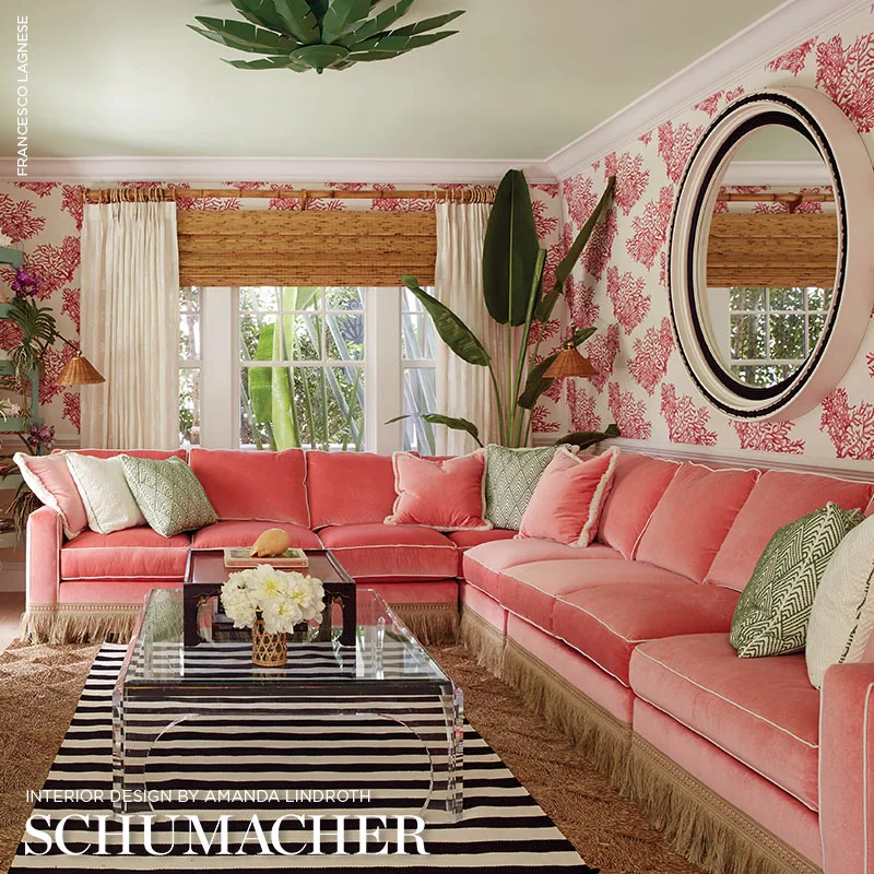 Schumacher Hula trim in Palm (69271)