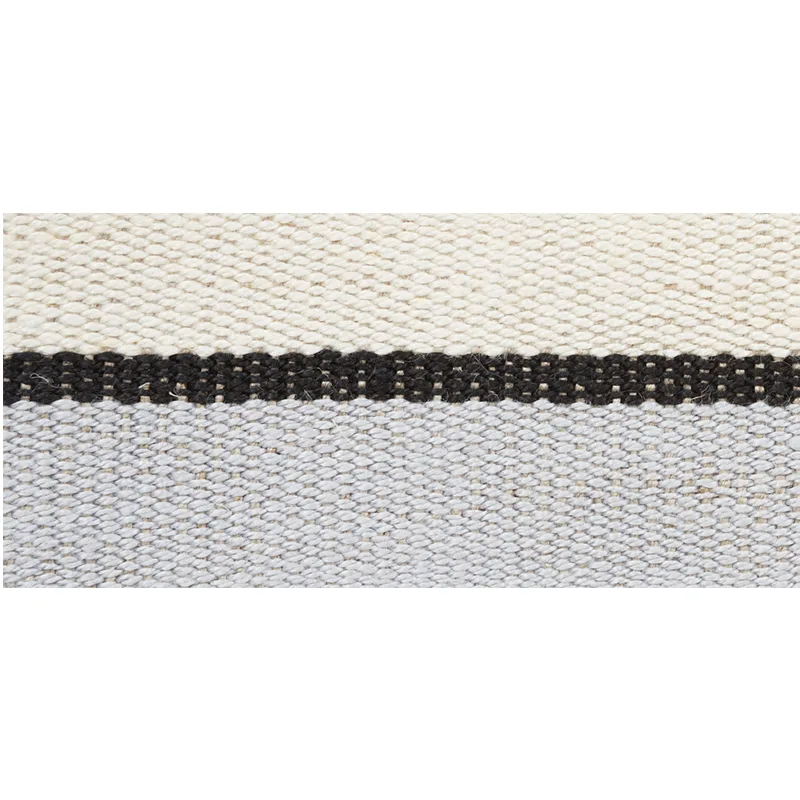 Schumacher Ile Saint-Louis Medium Tape trim in White Black & Silvery Blue (77010)