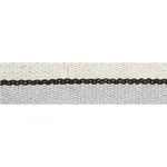 77000 | Ile Saint-Louis Narrow Tape - White Black & Silvery Blue Schumacher Ile Saint-Louis Narrow Tape trim in White Black & Silvery Blue (77000)