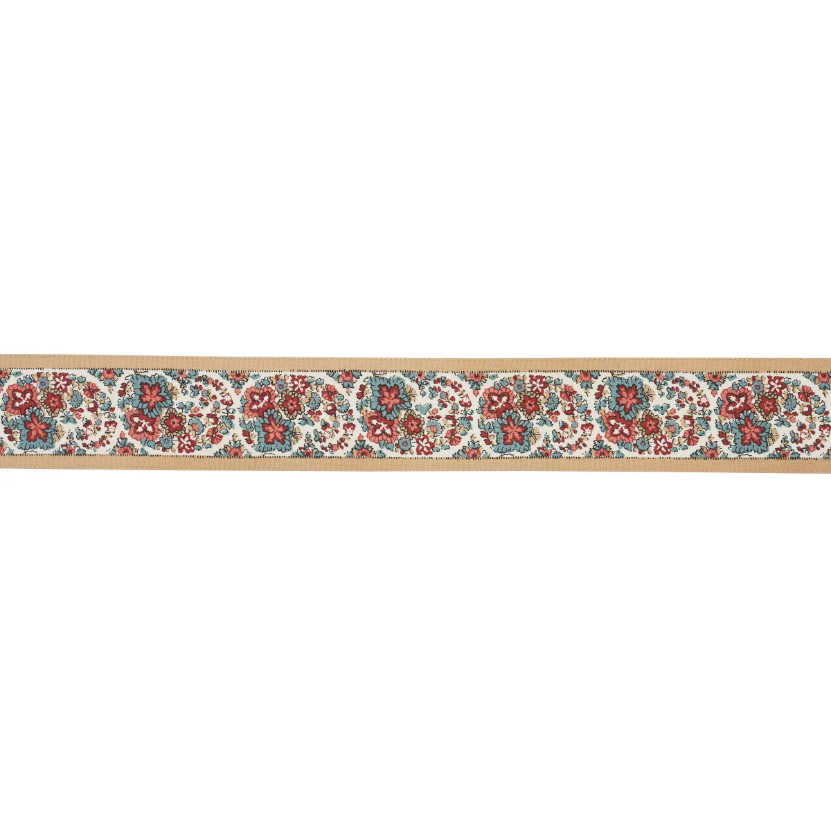 Schumacher Ines Paisley Trim in Rouge & Noir (84441)