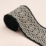 83540 | Infinito Indoor/Outdoor Trim - Black Schumacher Infinito Indoor/Outdoor Trim in Black (83540)