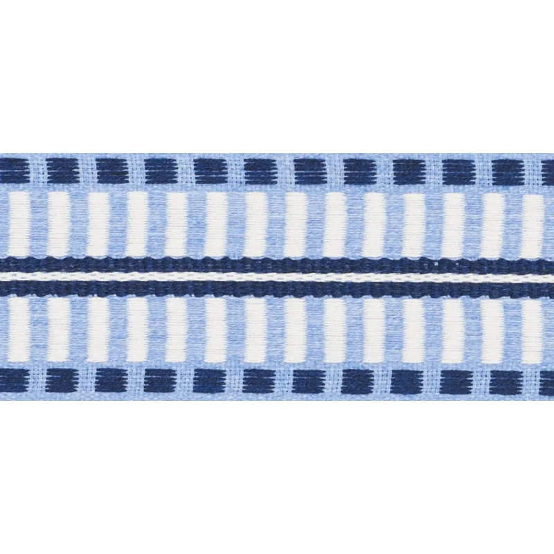 Schumacher Jacobsen Tape Indoor/Outdoor trim in Chambray (73631)