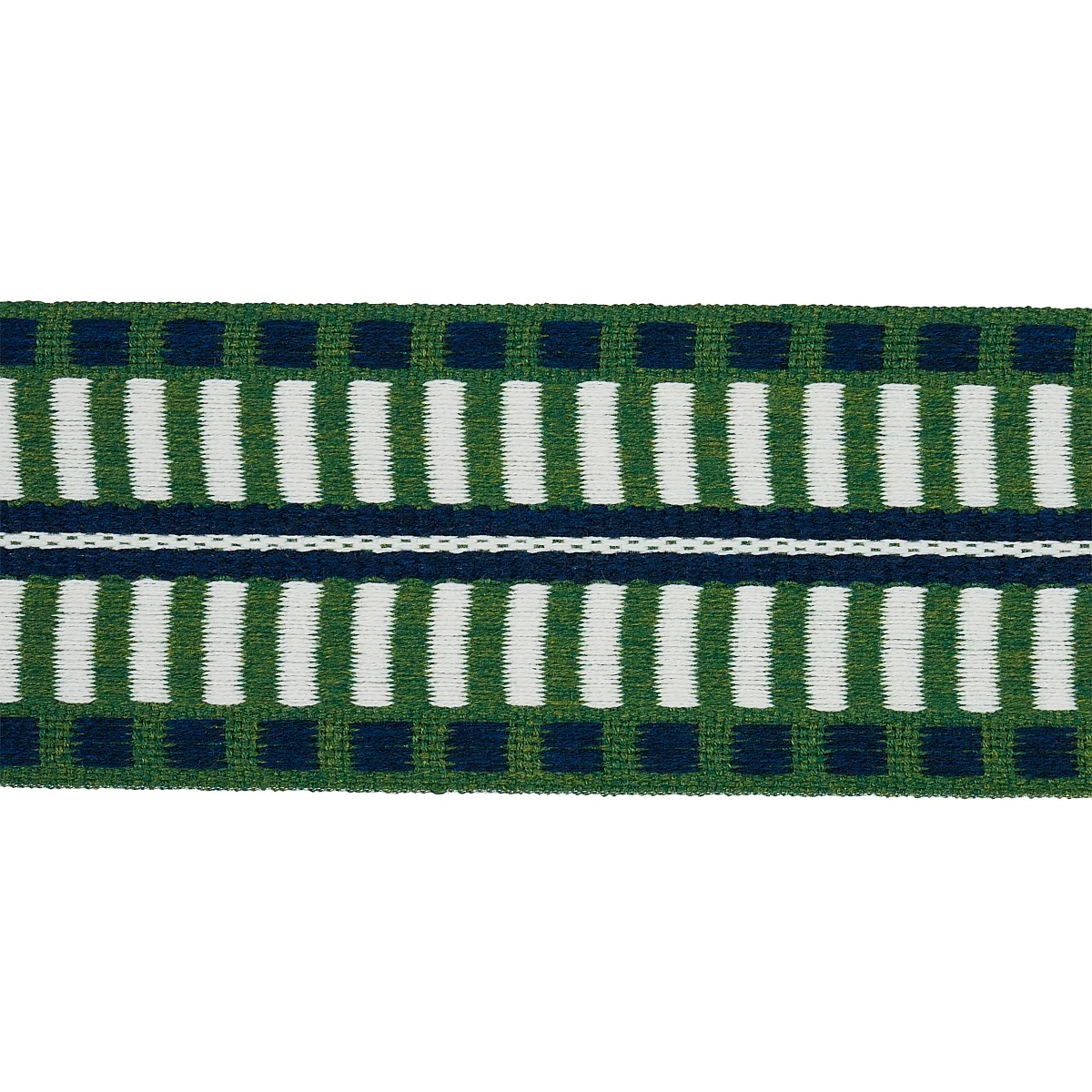 Schumacher Jacobsen Tape Indoor/Outdoor trim in Emerald (73632)