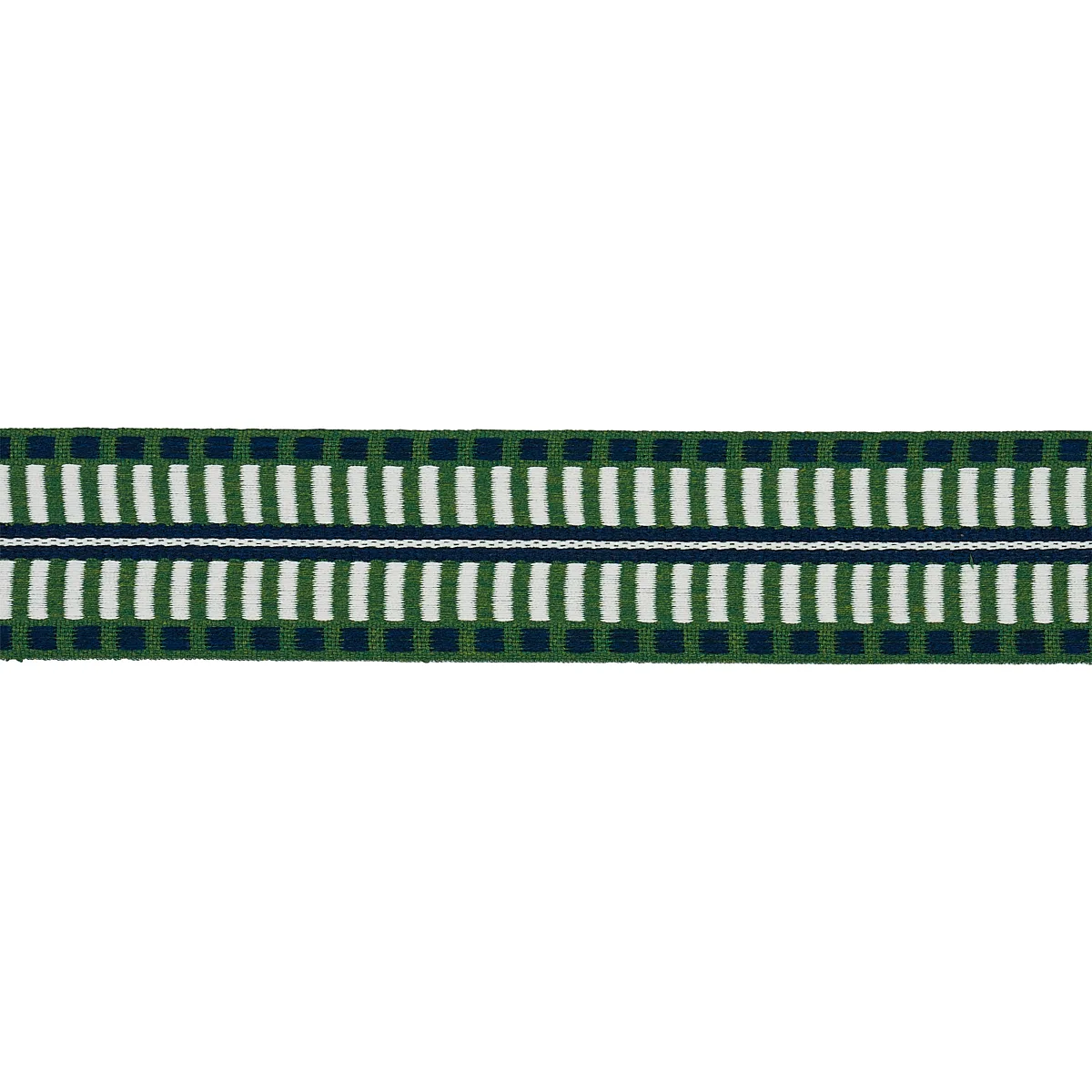 Schumacher Jacobsen Tape Indoor/Outdoor trim in Emerald (73632)