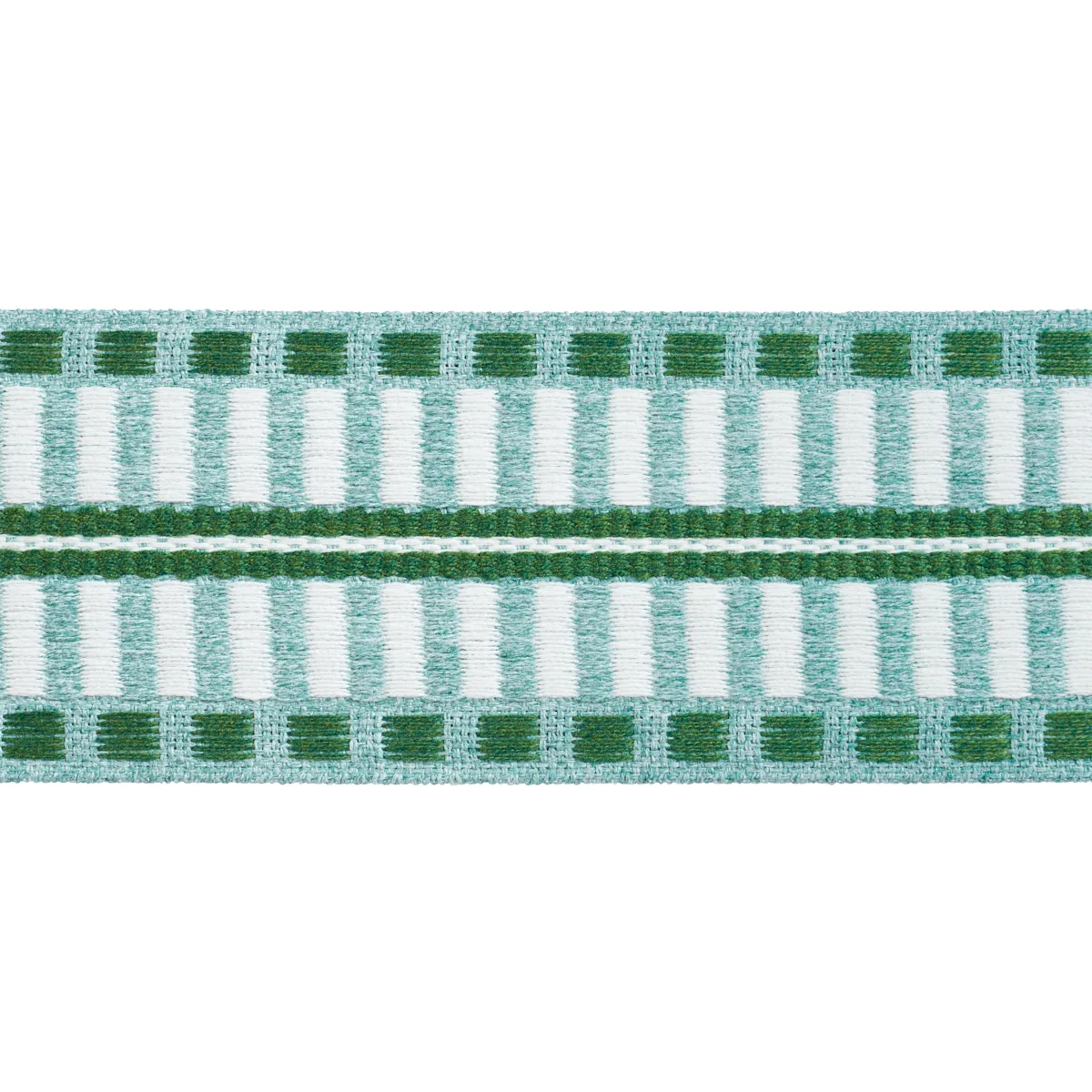 Schumacher Jacobsen Tape Indoor/Outdoor trim in Mineral (73635)