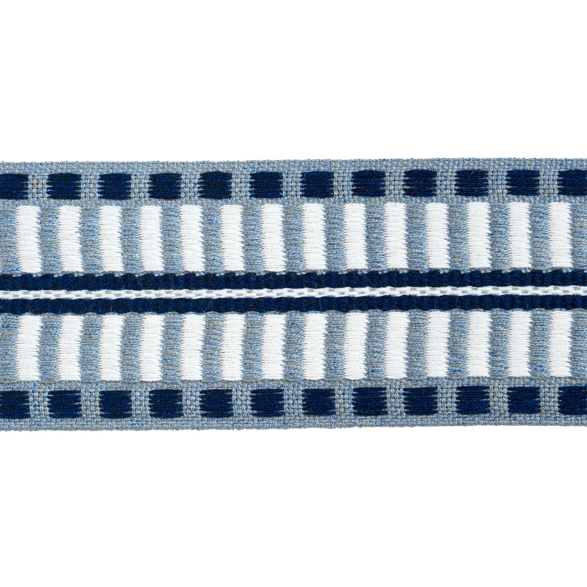 Schumacher Jacobsen Tape Indoor/Outdoor trim in Navy (73636)