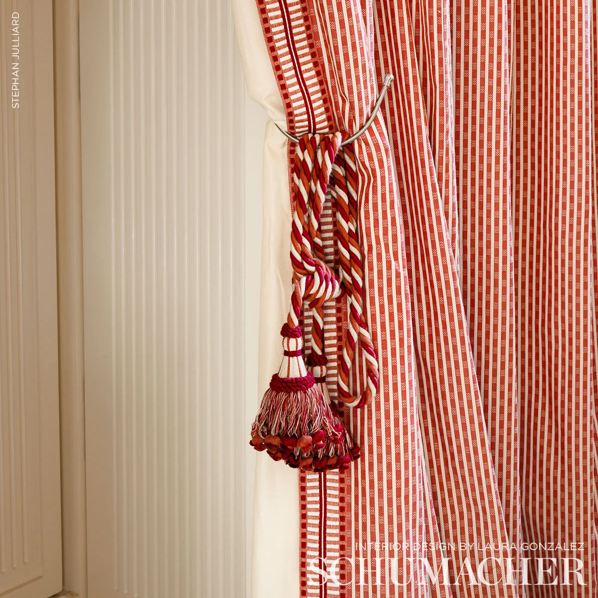 73634 | Jacobsen Tape Indoor/Outdoor - Rose Schumacher Jacobsen Tape Indoor/Outdoor trim in Rose (73634)