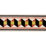 87461 | Jilly Velvet Tape - Persimmon/gold Schumacher Jilly Velvet Tape trim in Persimmon/gold (87461)