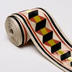 87461 | Jilly Velvet Tape - Persimmon/gold Schumacher Jilly Velvet Tape trim in Persimmon/gold (87461)