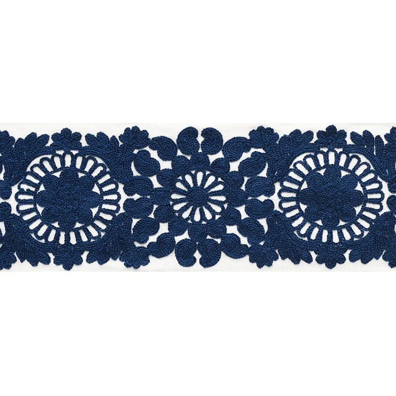 Schumacher Joelle Tape trim in Blue (73622)