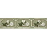 86302 | Jolie Hand Embroidered Tape - Green Schumacher Jolie Hand Embroidered Tape trim in Green (86302)