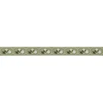86302 | Jolie Hand Embroidered Tape - Green Schumacher Jolie Hand Embroidered Tape trim in Green (86302)