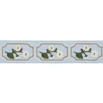 86301 | Jolie Hand Embroidered Tape - Sky Schumacher Jolie Hand Embroidered Tape trim in Sky (86301)