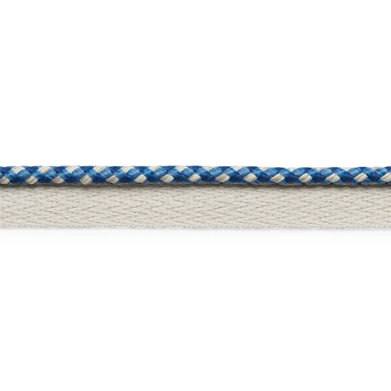 Schumacher Keaton Lip Cord Indoor/Outdoor trim in Navy (74903)