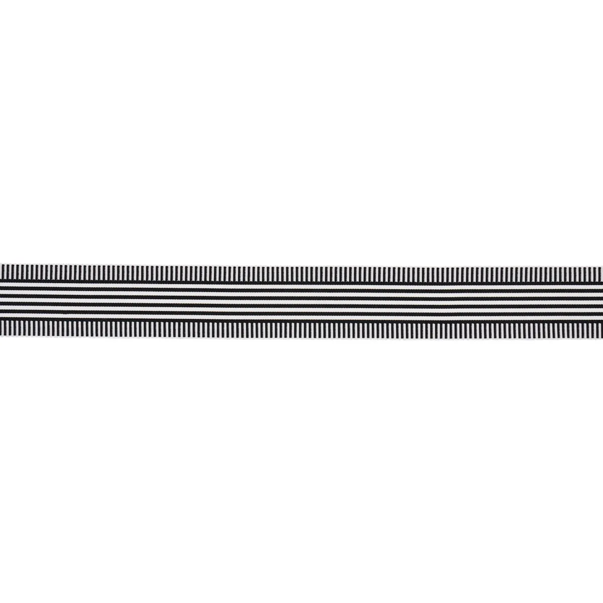 Schumacher Keket Stripe Tape trim in Black (81692)