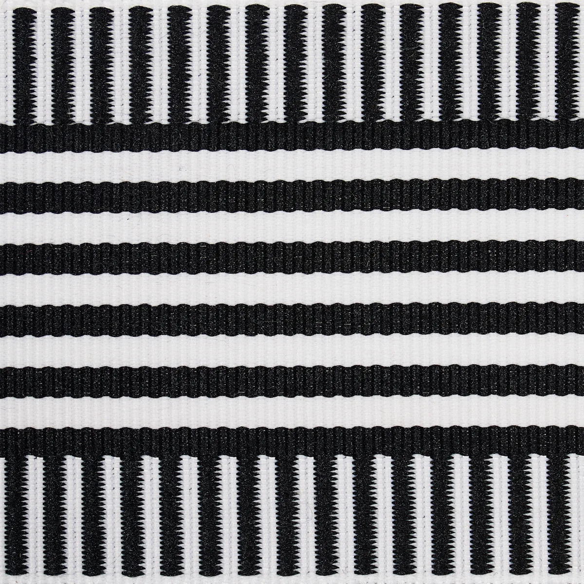 Schumacher Keket Stripe Tape trim in Black (81692)