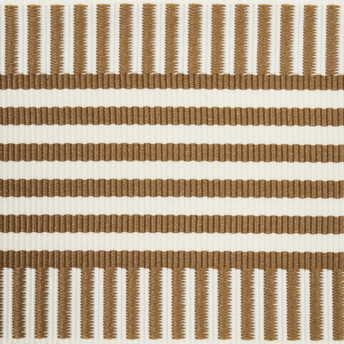 Schumacher Keket Stripe Tape trim in Camel (81691)