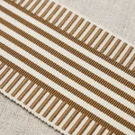 Schumacher Keket Stripe Tape trim in Camel (81691)