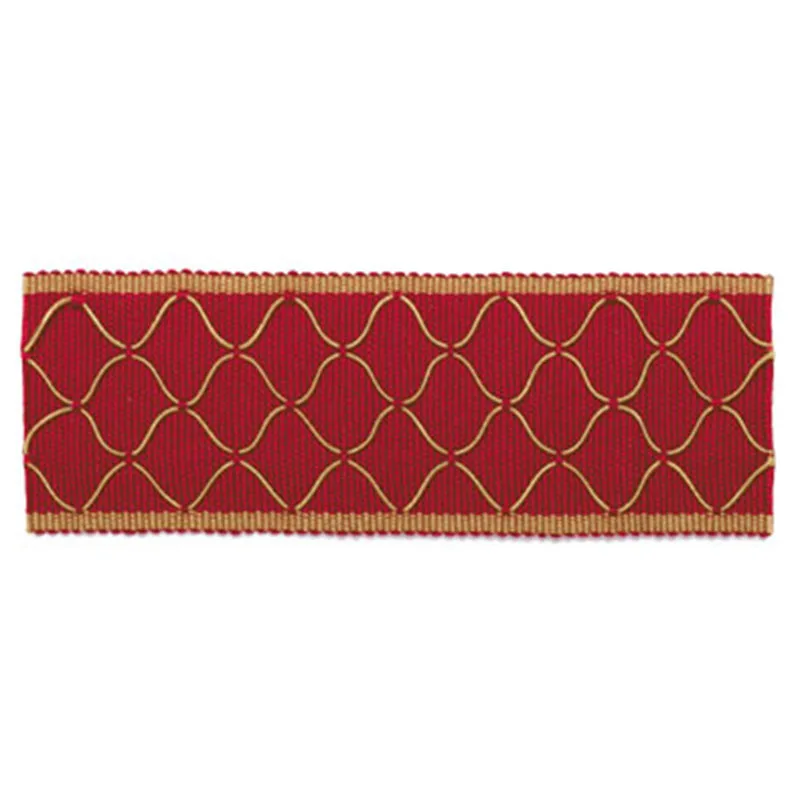 Schumacher Kent Braid trim in Currant (63171)