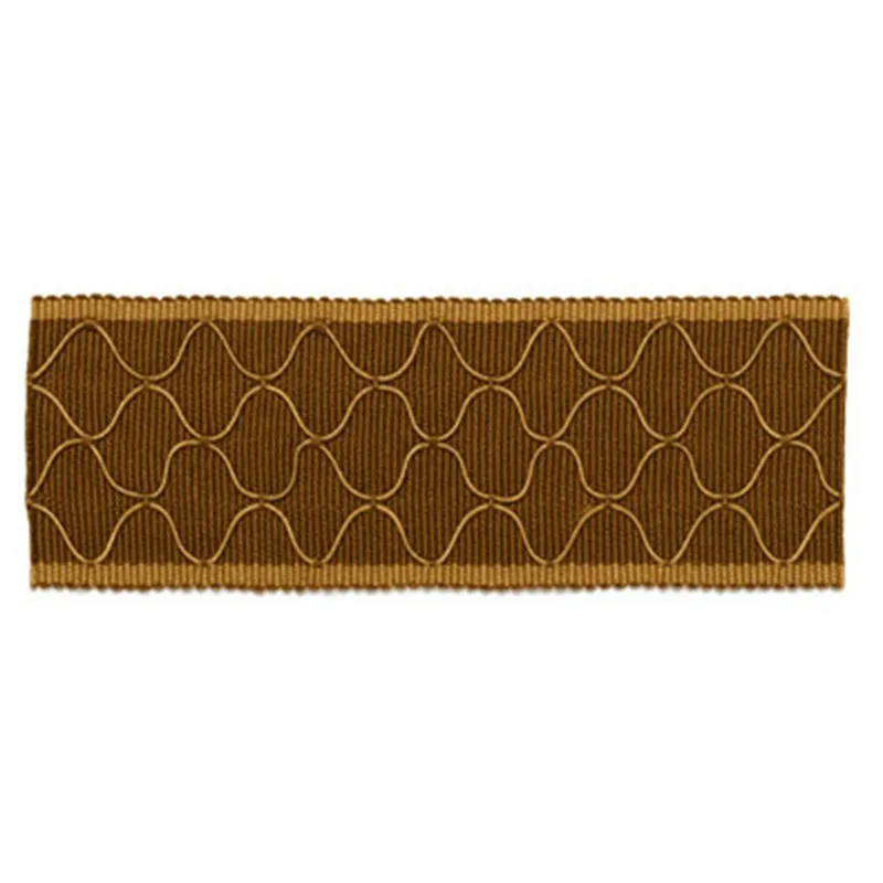 Schumacher Kent Braid trim in Mocha (63172)