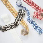 Schumacher Knotted Trellis Tape trim in Blue on White (80883)