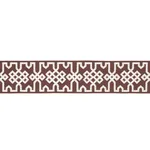 80886 | Knotted Trellis Tape - Grey on Brown Schumacher Knotted Trellis Tape trim in Grey on Brown (80886)