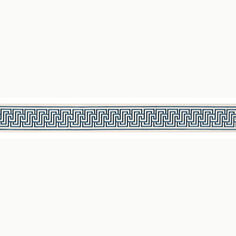 Schumacher Labyrinth Tape trim in Bleu (66143)