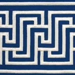 Schumacher Labyrinth Tape trim in Navy (66149)