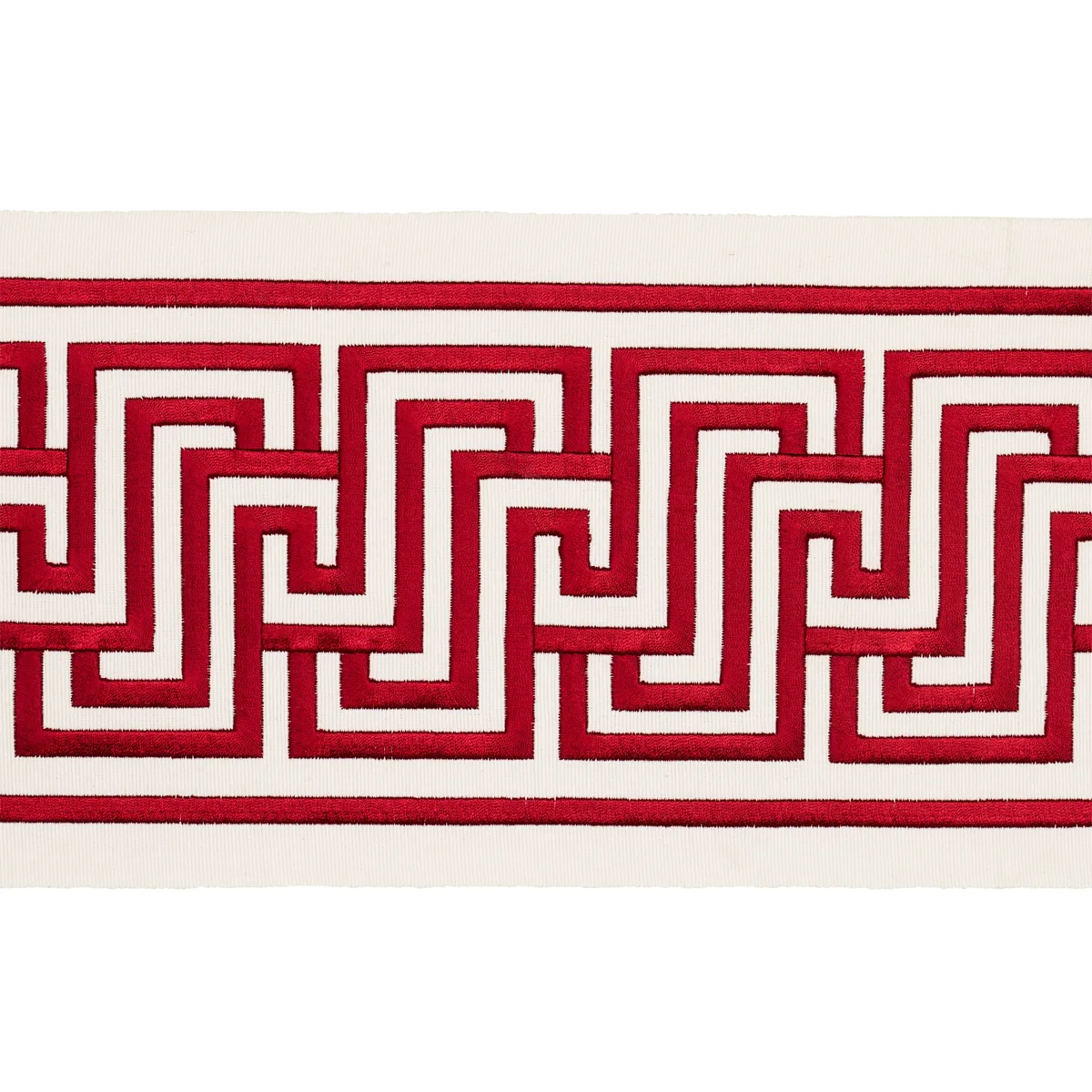 Schumacher Labyrinth Tape trim in Ruby (66141)