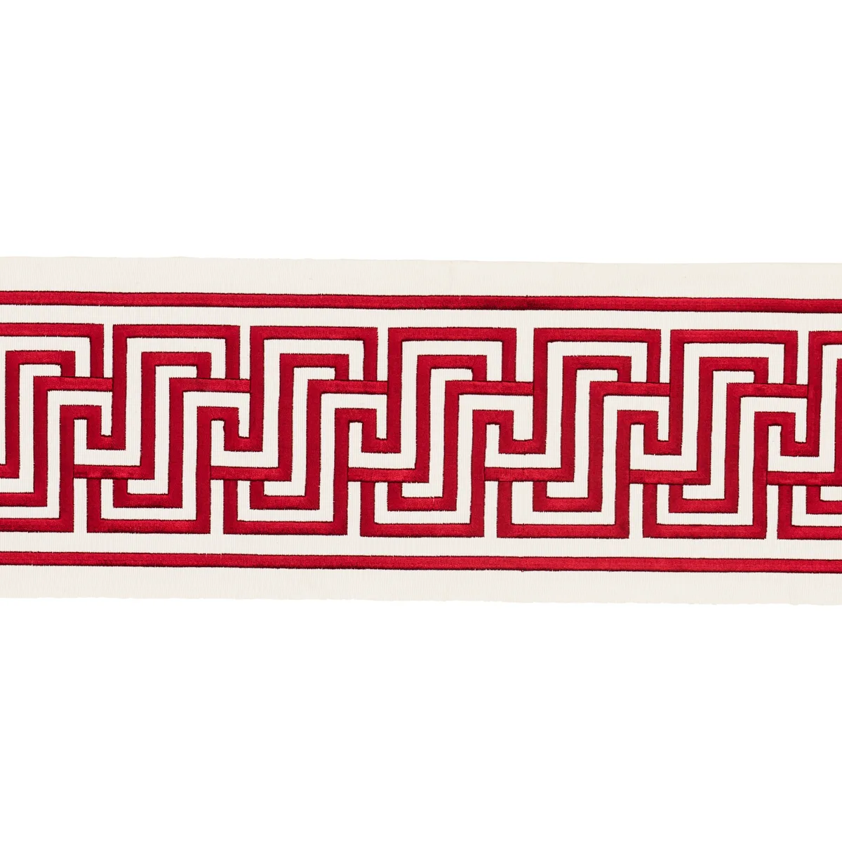 Schumacher Labyrinth Tape trim in Ruby (66141)