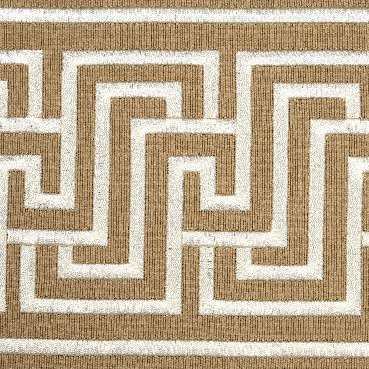 81261 | Labyrinth Tape - Sand Schumacher Labyrinth Tape trim in Sand (81261)