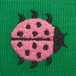 77392 | Ladybird Tape - Pink & Green Schumacher Ladybird Tape trim in Pink & Green (77392)