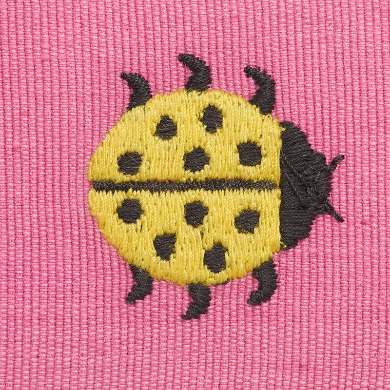 Schumacher Ladybird Tape trim in Yellow & Pink (77391)