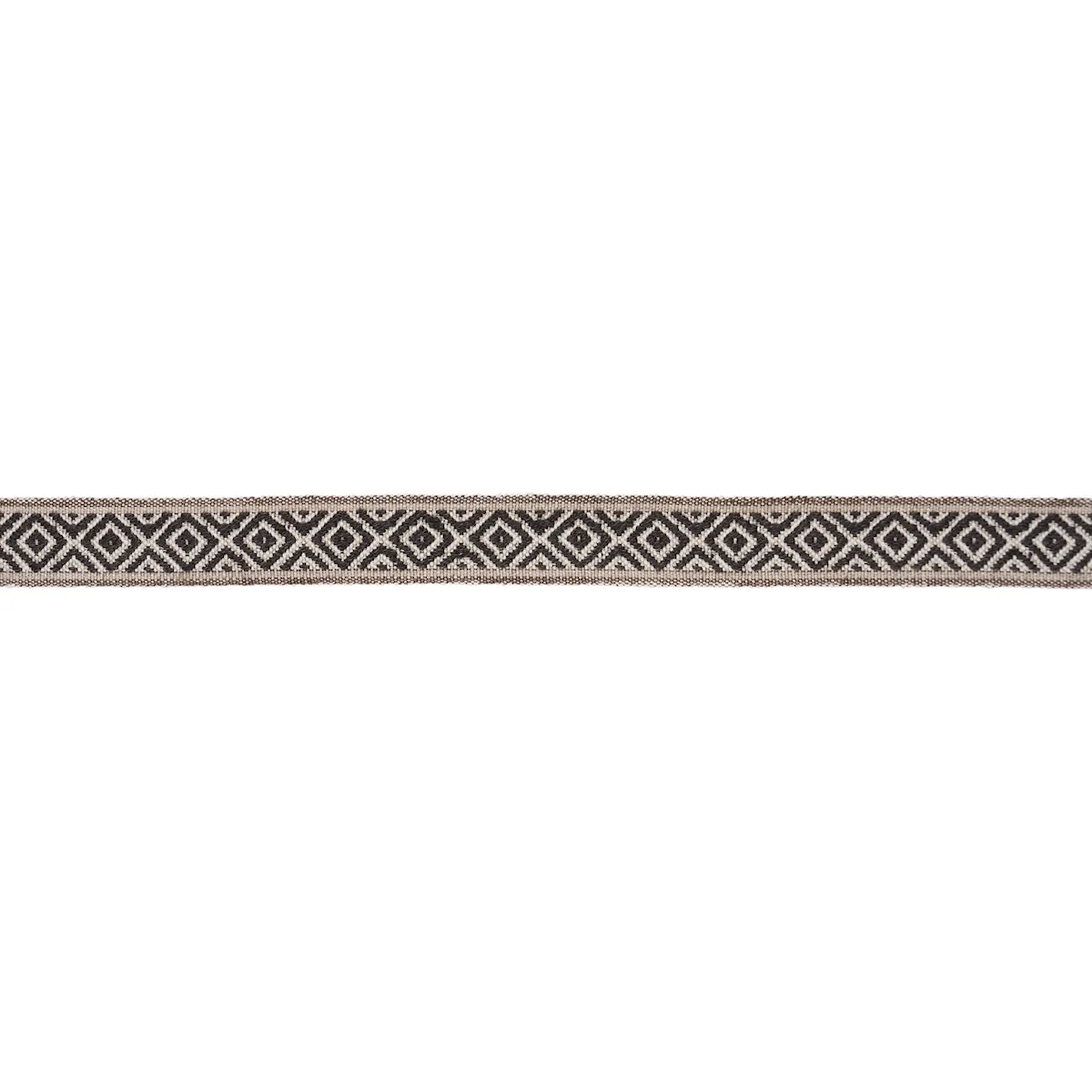 Schumacher Larson Handwoven Tape trim in Brown (77464)