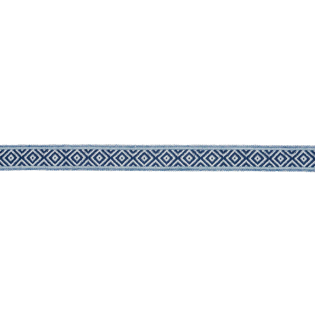 Schumacher Larson Handwoven Tape trim in Indigo (77463)