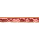 77462 | Larson Handwoven Tape - Red & Orange Schumacher Larson Handwoven Tape trim in Red & Orange (77462)