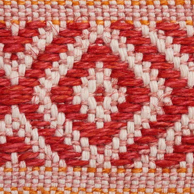 77462 | Larson Handwoven Tape - Red & Orange Schumacher Larson Handwoven Tape trim in Red & Orange (77462)